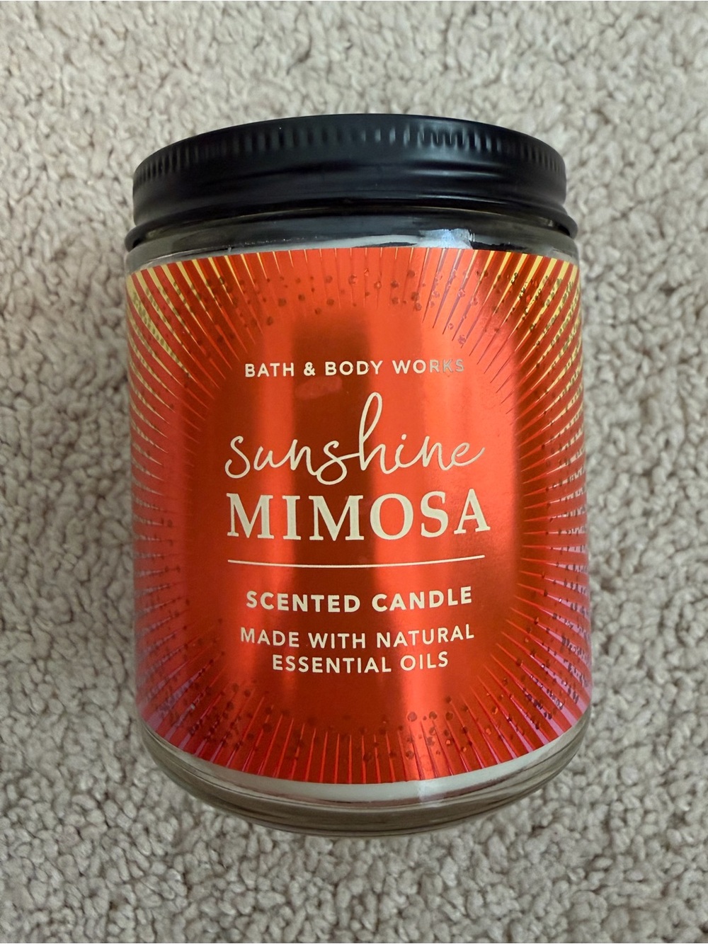 Bath & Body Works NEW Sunshine Mimosa Single Wick Candle 7oz